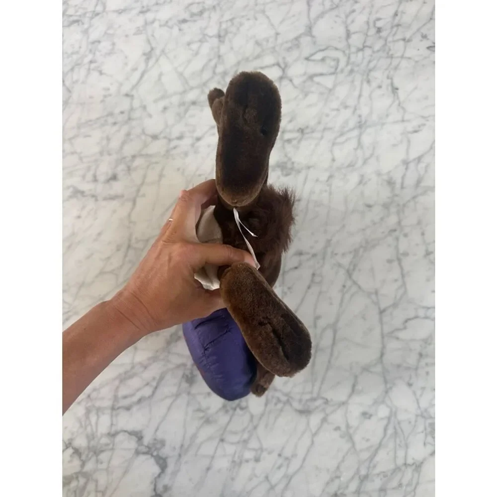 NWT 1990s Tasmanian Devil Looney Tunes Plush Purple 'Hot Stuff' Heart